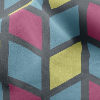 Colorful Mosaic Waves Micro Fleece