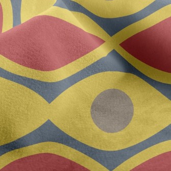 Dot Ellipse Wave Micro Fleece