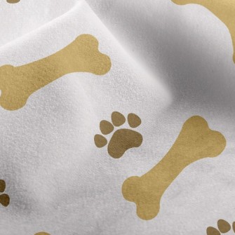 Minimalistic Bone Footprints Micro Fleece