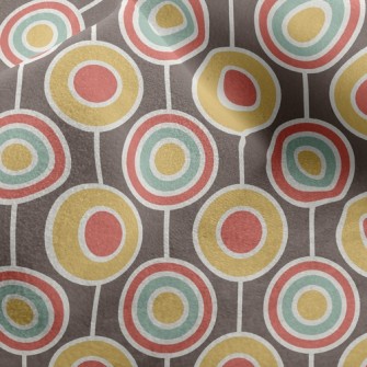 Retro Psychedelic Circle Micro Fleece