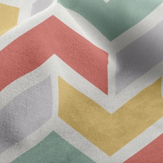 Mosaic Brick Waves Micro Fleece
