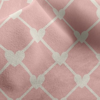 Heart Combination Lattice Micro Fleece