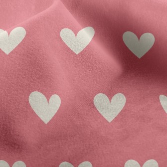 Neatly Arranged Hearts Micro Fleece