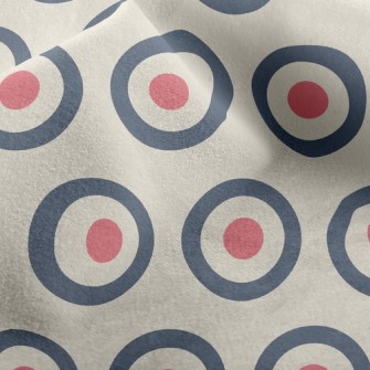 Circle Of Red Hearts Micro Fleece