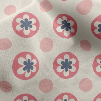 Flowers And Dots Micro Fleece