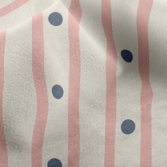 Dot Straight Stripe Micro Fleece