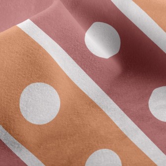 Polka Dot Diagonal Stripes Micro Fleece