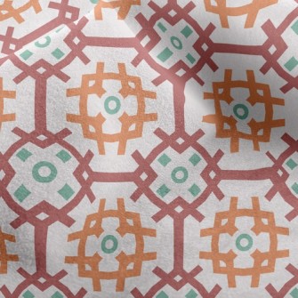 Three-Color Mesh Cross Micro Fleece