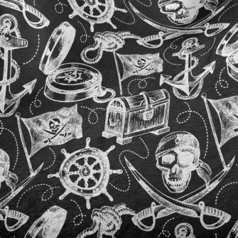 Skull Treasure Minky