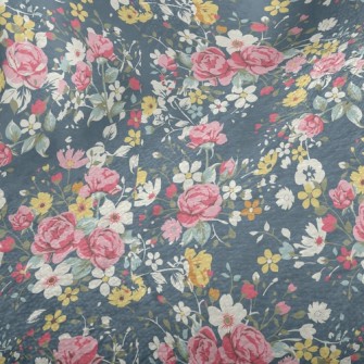 Colorful Flowers Minky