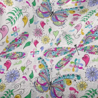 Colorful Butterfly Minky