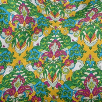 Green Flower Minky