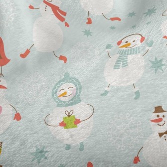 Snowman Is Busy Minky