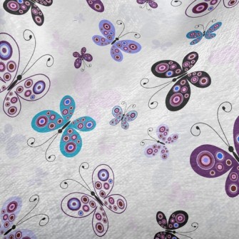 Purple Butterfly Fly Minky