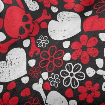 Love Flower Skull Minky