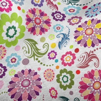 Bright Flowers Minky