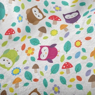 Playful Owl Minky