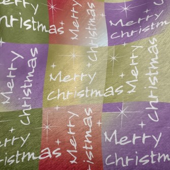 Christmas Wishes Text Minky