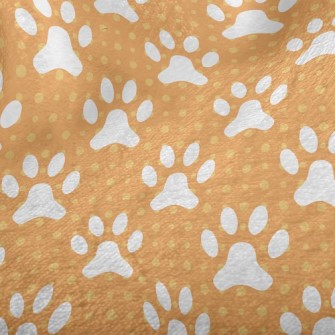 Cute Big Dog Footprints Minky