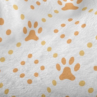Dots And Dog Footprints Minky