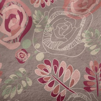 Psychedelic Vintage Flowers Minky