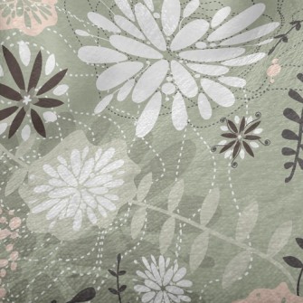 Classical Country Flowers Minky