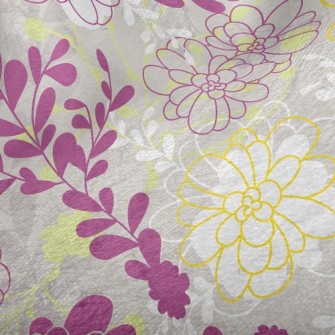 Elegant Purple Floral Minky