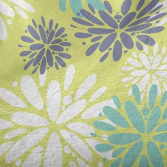 Three-Color Temperament Floral Minky