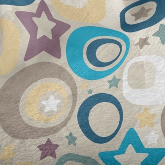 Colorful Stars And Dots Minky