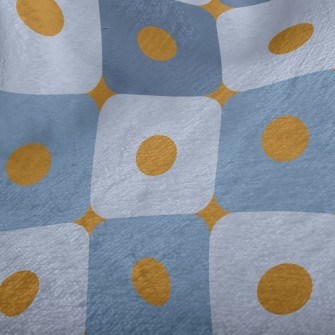 Orange Polka Dot Square Minky