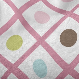 Colorful Lines Dots Minky