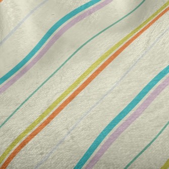 Simple And Colorful Lines Minky
