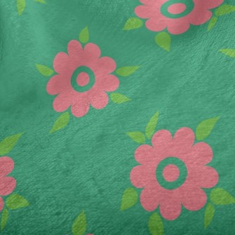 Natural Pink Small Round Flowe Minky