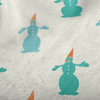 Cute Christmas Snowman Minky