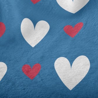 Fashion Two-Color Heart Minky
