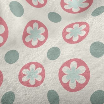 Circle Flower Dots Minky