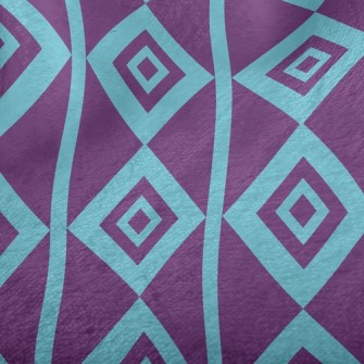 Psychedelic Purple Rhombus Minky