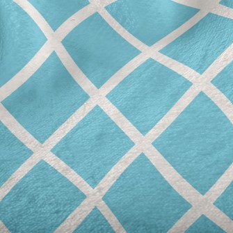 White Line Cross Grid Minky