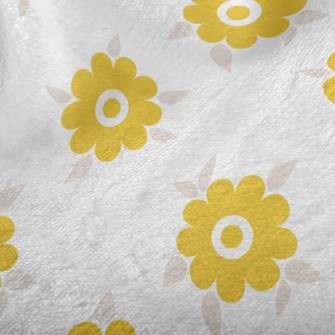 Light Yellow Small Round Flowe Minky