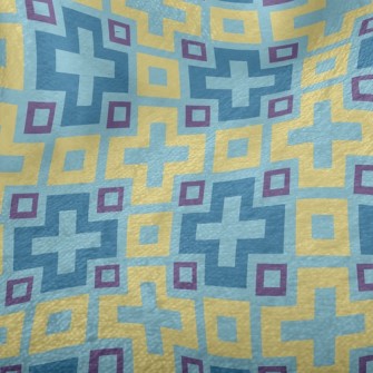 Cross Block Mosaic Minky