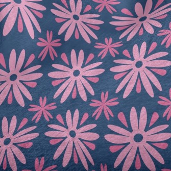 Playful Pink Flower Minky