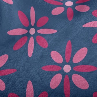 Playful Big Pink Flower Minky