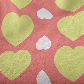 Arrange Hearts Upside Down Minky