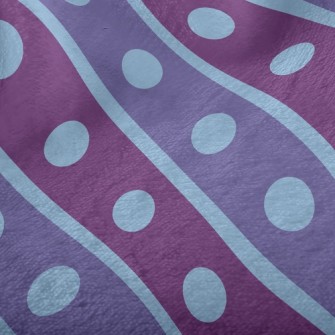 Double Purple Dotted Lines Minky