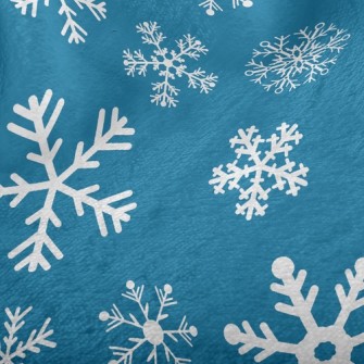 Pure White Snowflake Minky