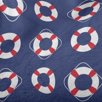 Red And White Lifebuoy Minky