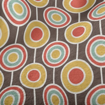 Retro Psychedelic Circle Minky