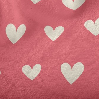 Neatly Arranged Hearts Minky