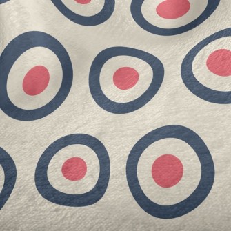 Circle Of Red Hearts Minky