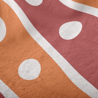 Polka Dot Diagonal Stripes Minky